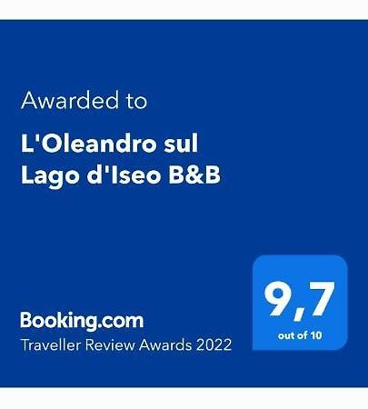 L'Oleandro Sul Lago D'Iseo B&B Сульцано Экстерьер фото